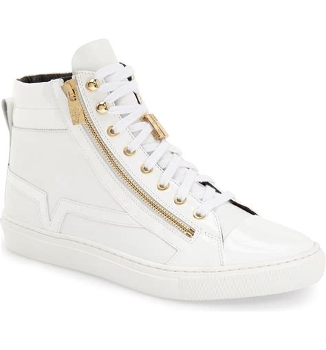 versace sneaker uomo|versace zipped high top sneakers.